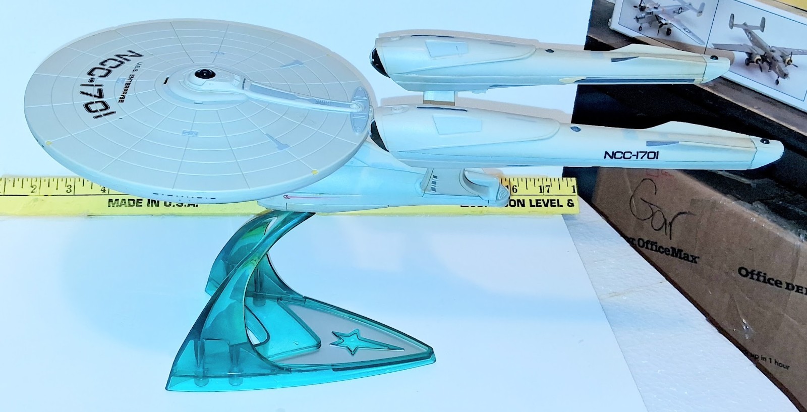 2009 PLAYMATES STAR TREK USS ENTERPRISE NCC 1701  SPACESHIP TESTED WORKS VIDEO