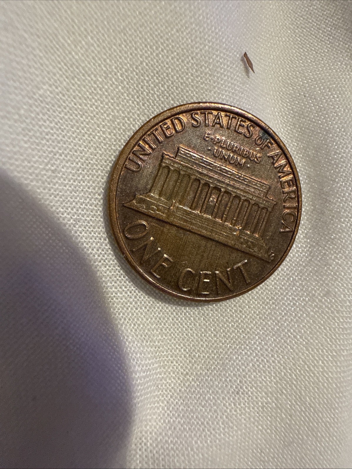 Rare 1981 Lincoln Memorial Penny Coin No Mint RD Obverse-Reverse Letters Errors