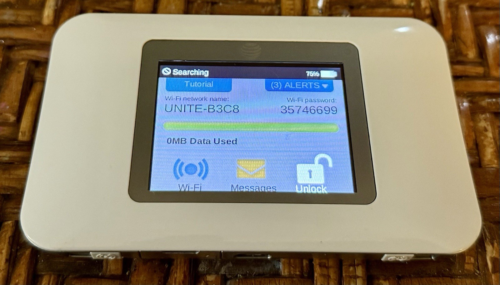 AT&T Sierra Wireless Mobile 4G Hotspot AirCard White - For Parts/Repair