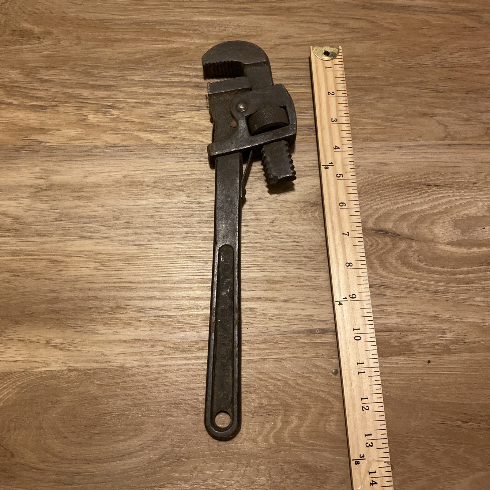 Vintage Idol Steel 14” Pipe Wrench Adjustable Plumbing Tool