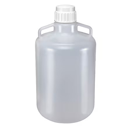 Zoro Select 7240020 Carboy, 20 L Capacity - Ml, 5.28 Gal Capacity - Oz, Screw,