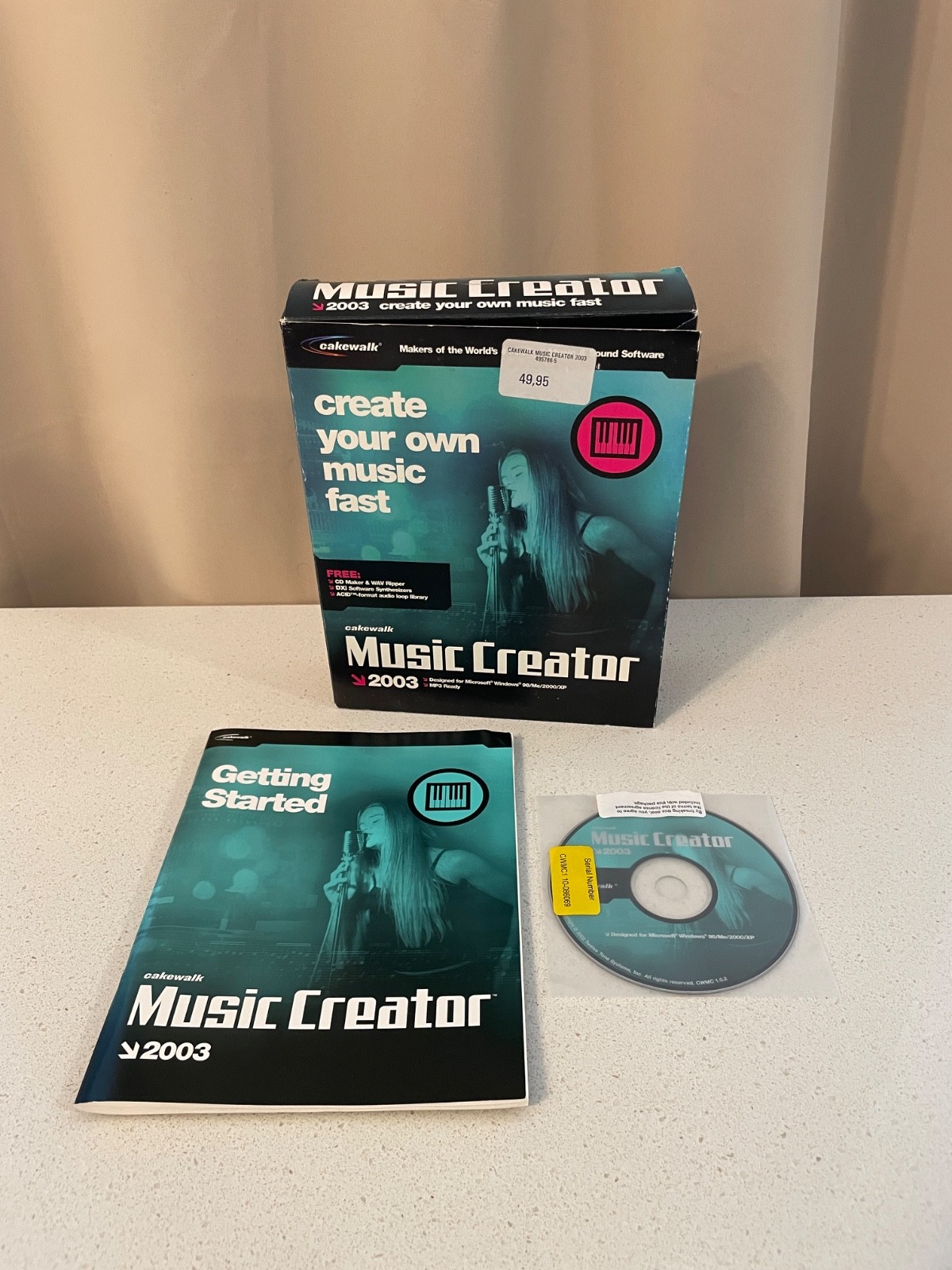 Cakewalk Music Creator 2003 - Complete with Box/Manual RARE