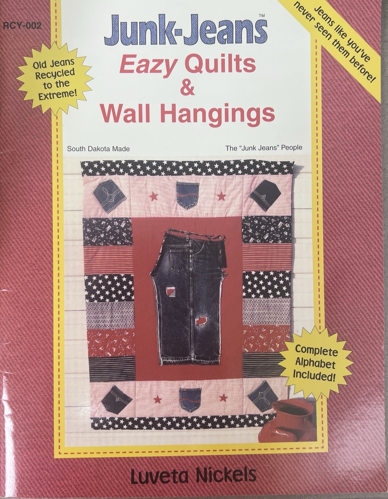 Junk-Jeans Eazy Quilts & Wall Hangings Recycle Crafts Jean Quilt Pattern Book