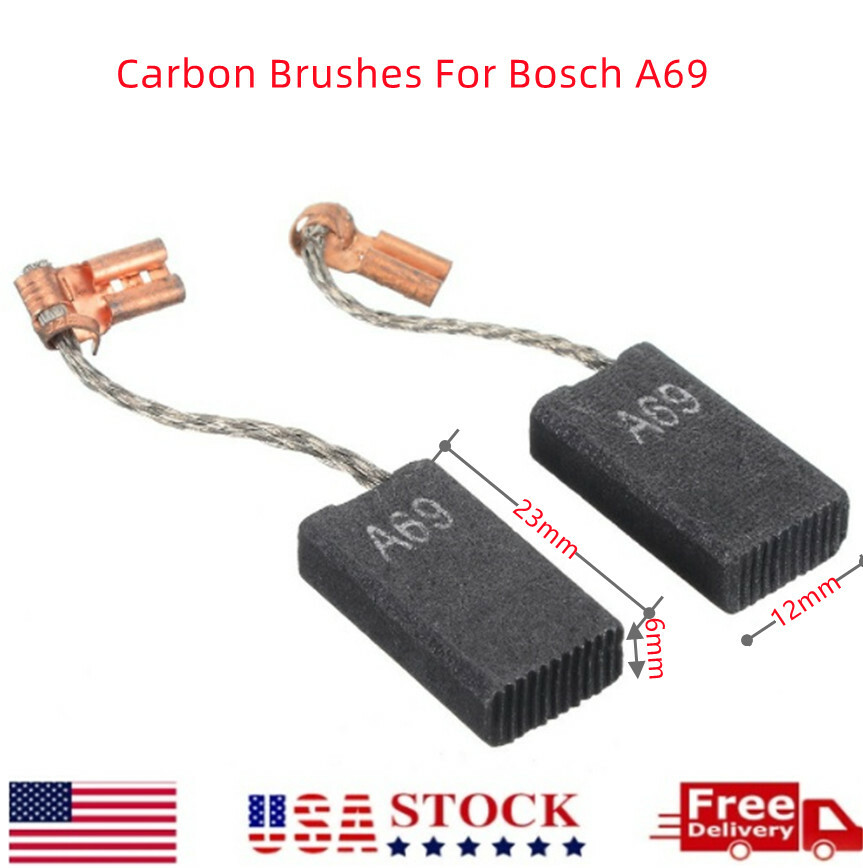 Carbon Brushes For Bosch A69 GBH5400 GBH5-38 GSH38 GBH5-40D Drill Rotary Hammer