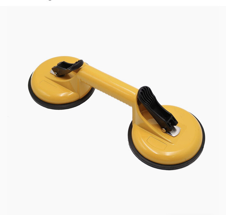 Professional Two Claw Glass Sucker Suction Tool Glass Lifter Yellow New Open Box