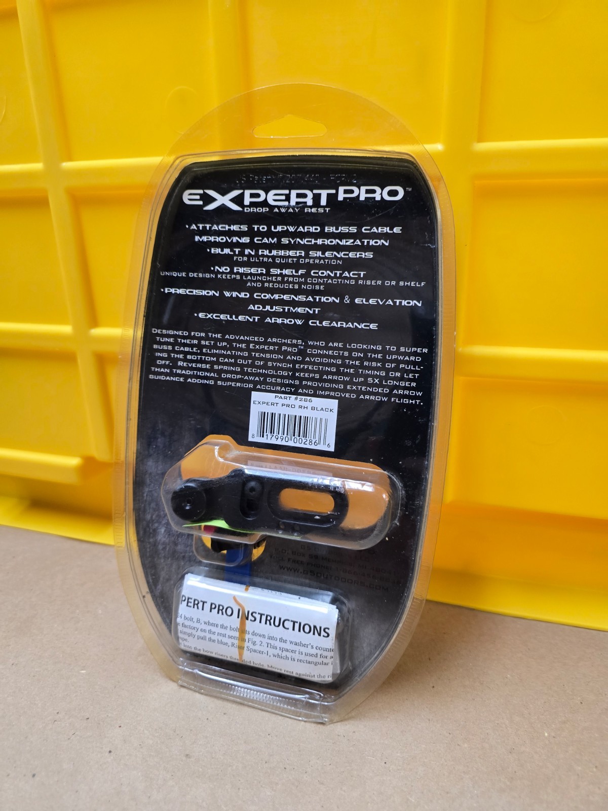 G5 Expert Pro Drop Away Rest Right Hand Model PART#286