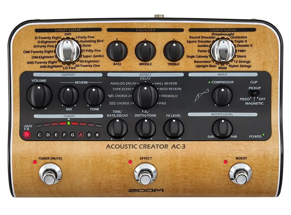 Zoom AC3 Acoustic Creator Pedal