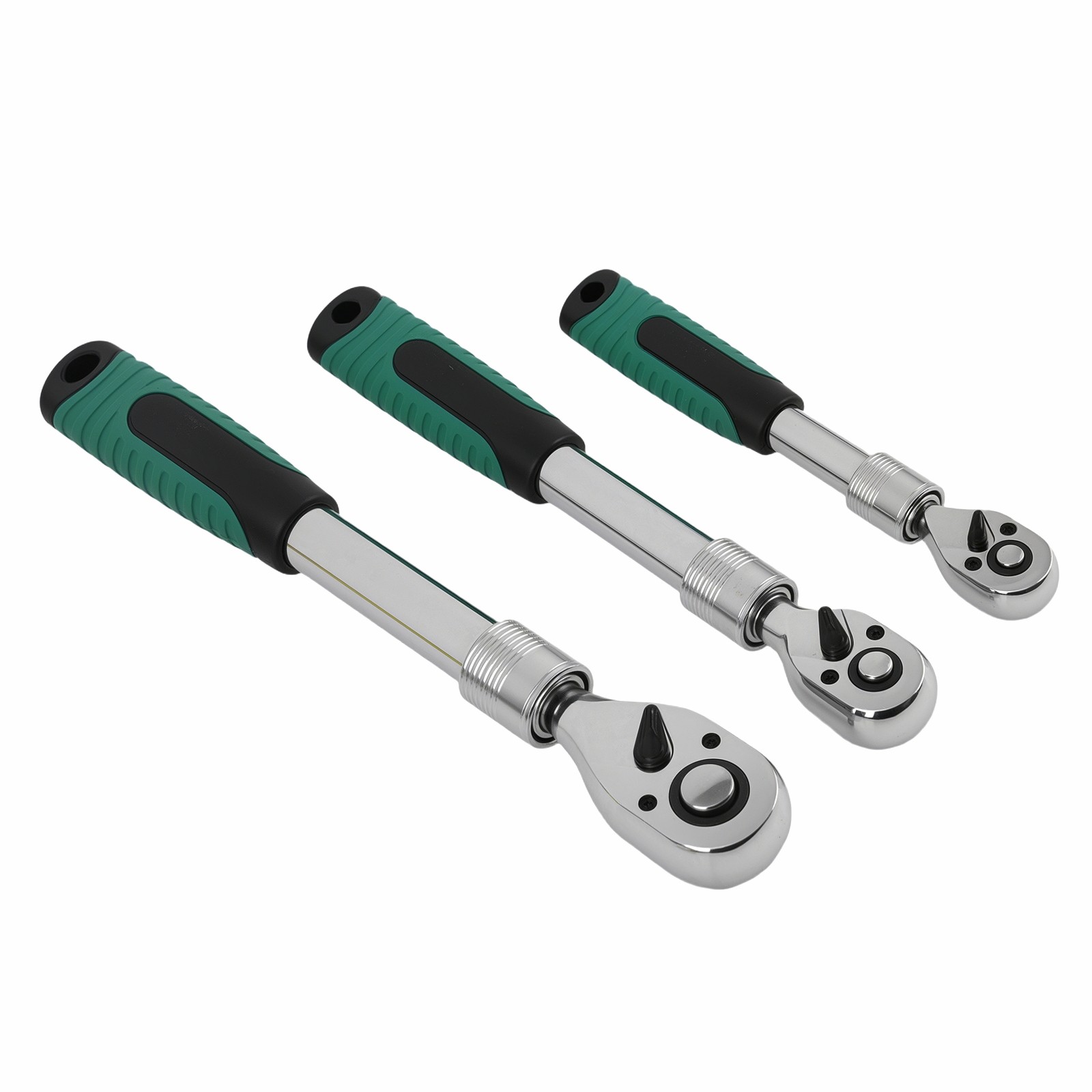 Mechanic Socket Wrench Set 72-Tooth 1/4 3/8 1/2 Drive Extendable Quick Release