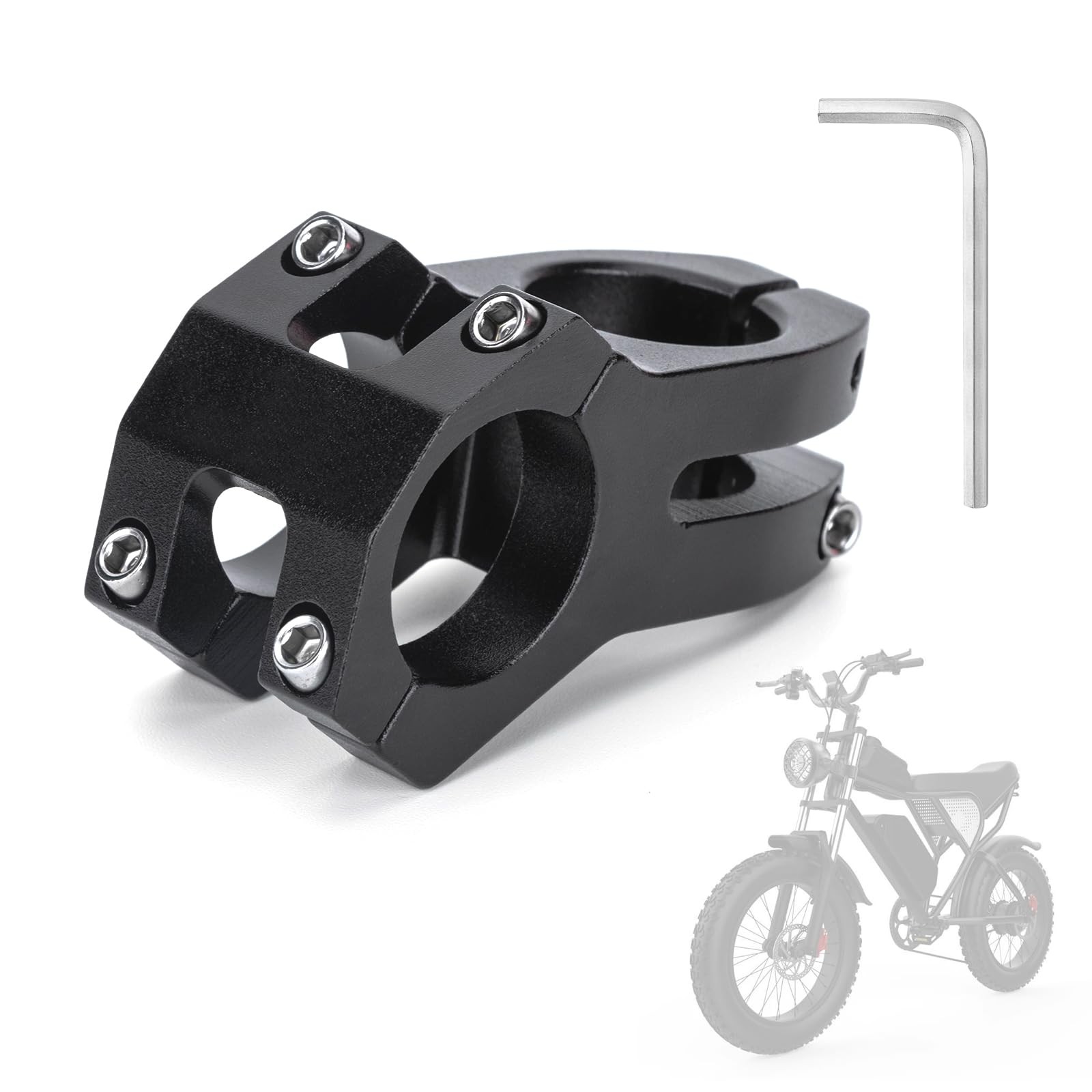 Mountain Bike Stem Short Aluminum 31.8 45mm Ridstar Q20 MTB BMX Road Sport Part