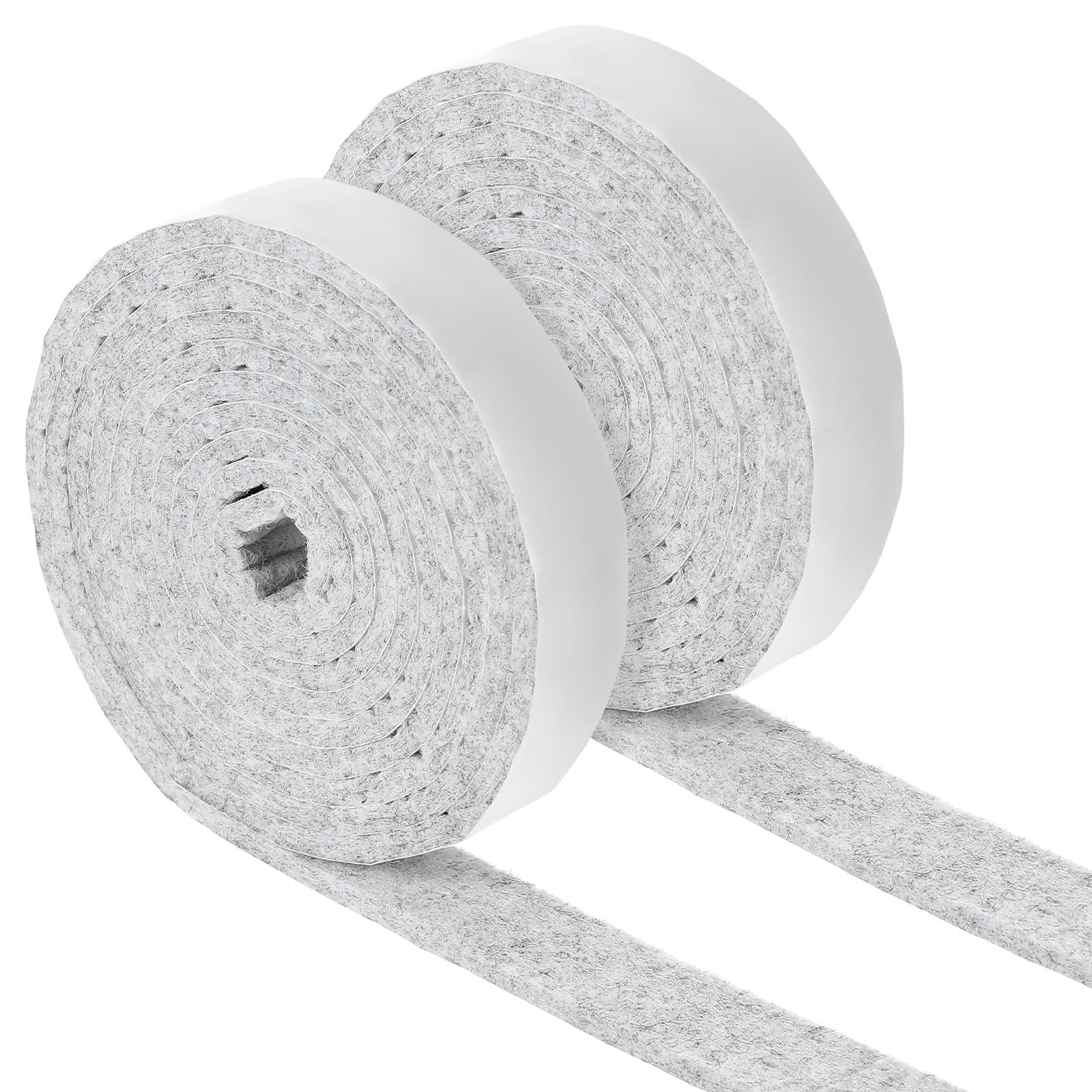 Non-Slip Felt Strips 2 Rolls Cuttable Adhesive Backing Felt Tape for DIY Project