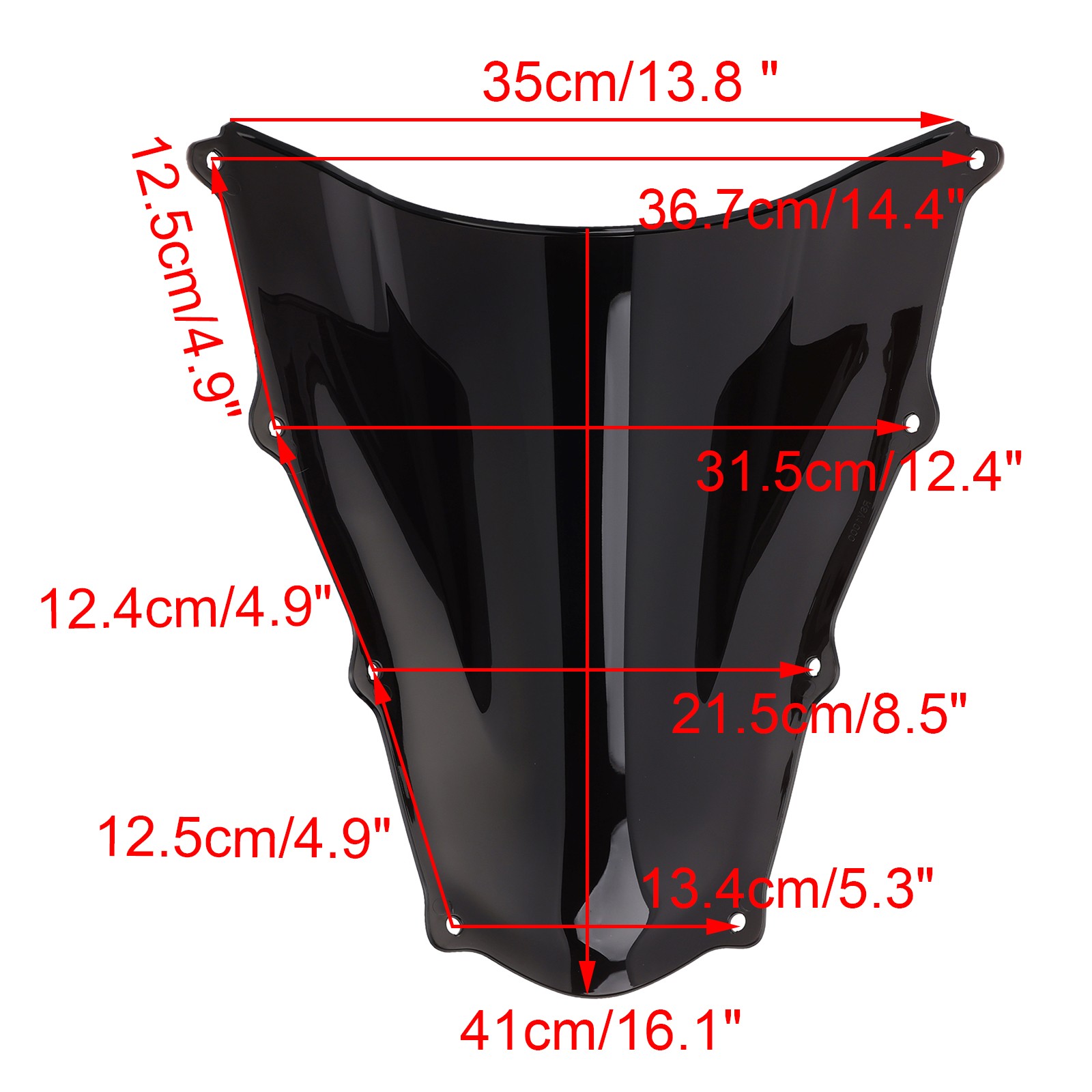 Windshield WindScreen fit for Aprilia RSV1000 2003-2006 Black
