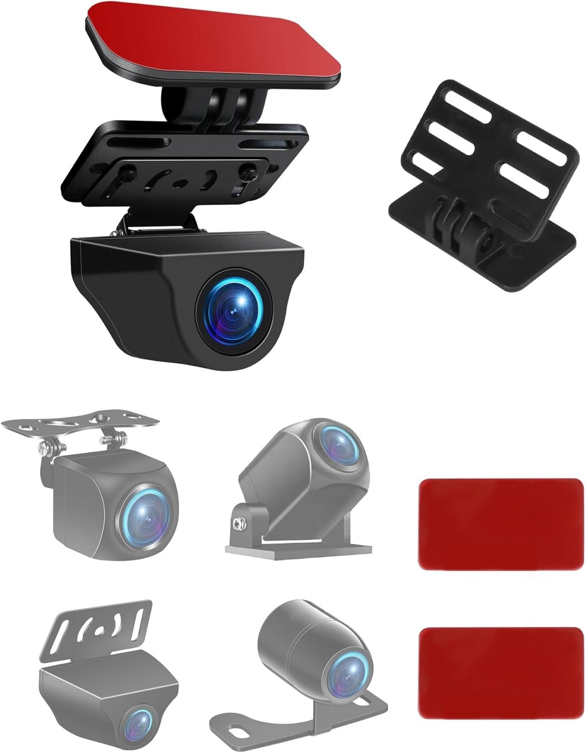 Adjustable Rear Camera Holder with Strong Adhesive & 180° Flexibility