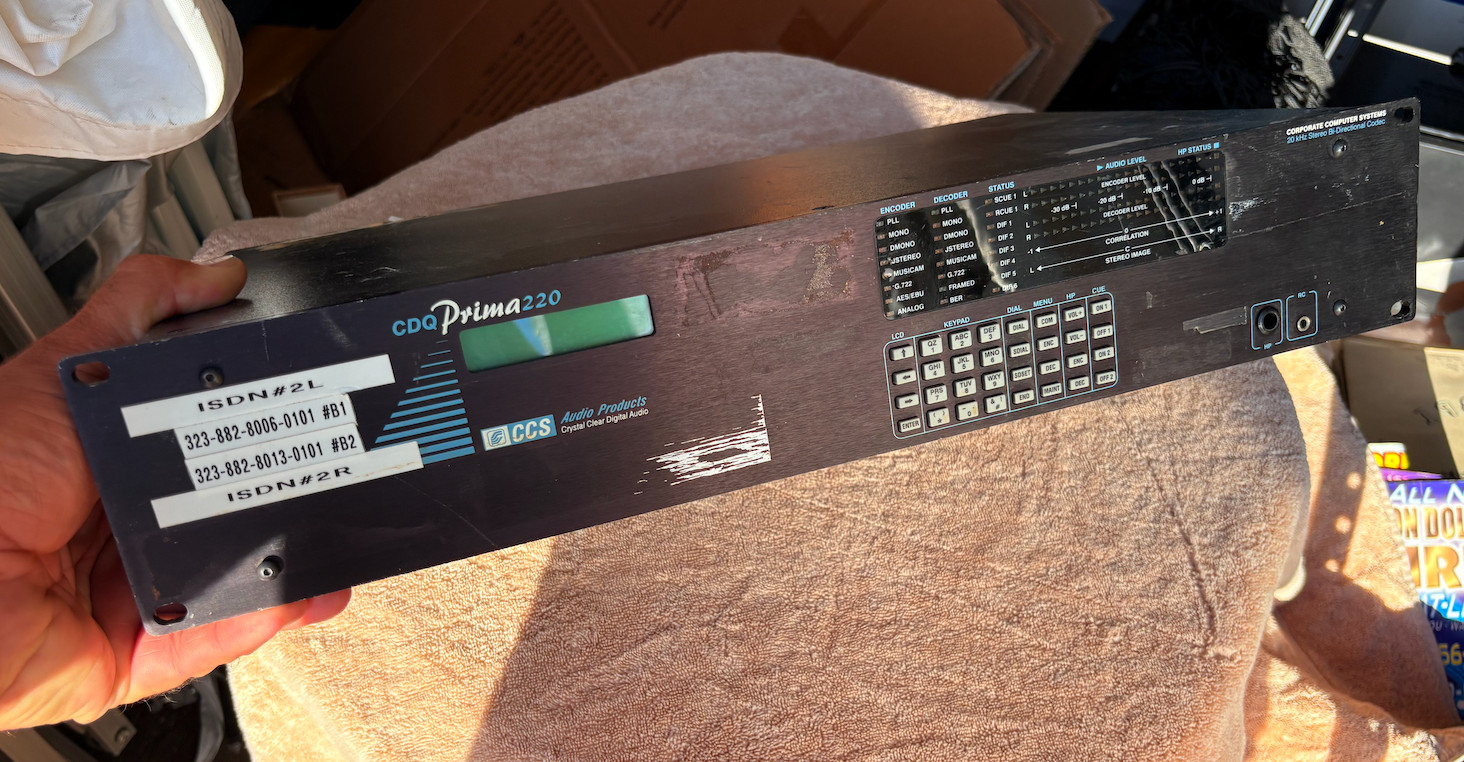 CCS CDQ Prima 220 Musicam 20kHz Stereo Bi-Directional CODEC
