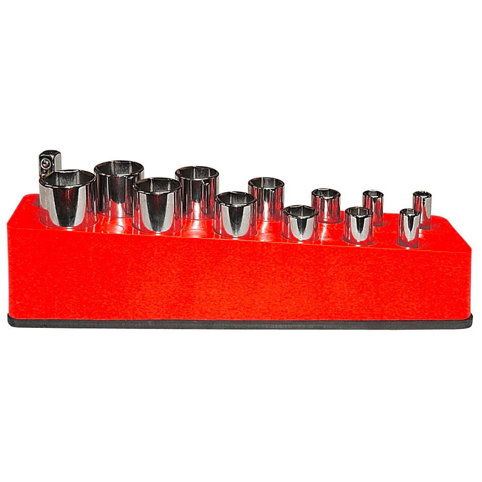 Mechanics Time Saver 776 3/8in. Drive Deep 13 Hole Socket Holder