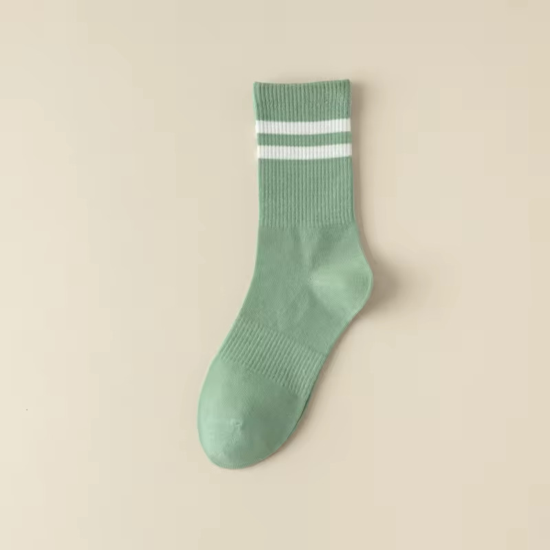 6 Pairs Women Crew Socks Cotton Soft Comfortable Size M – Random Colors