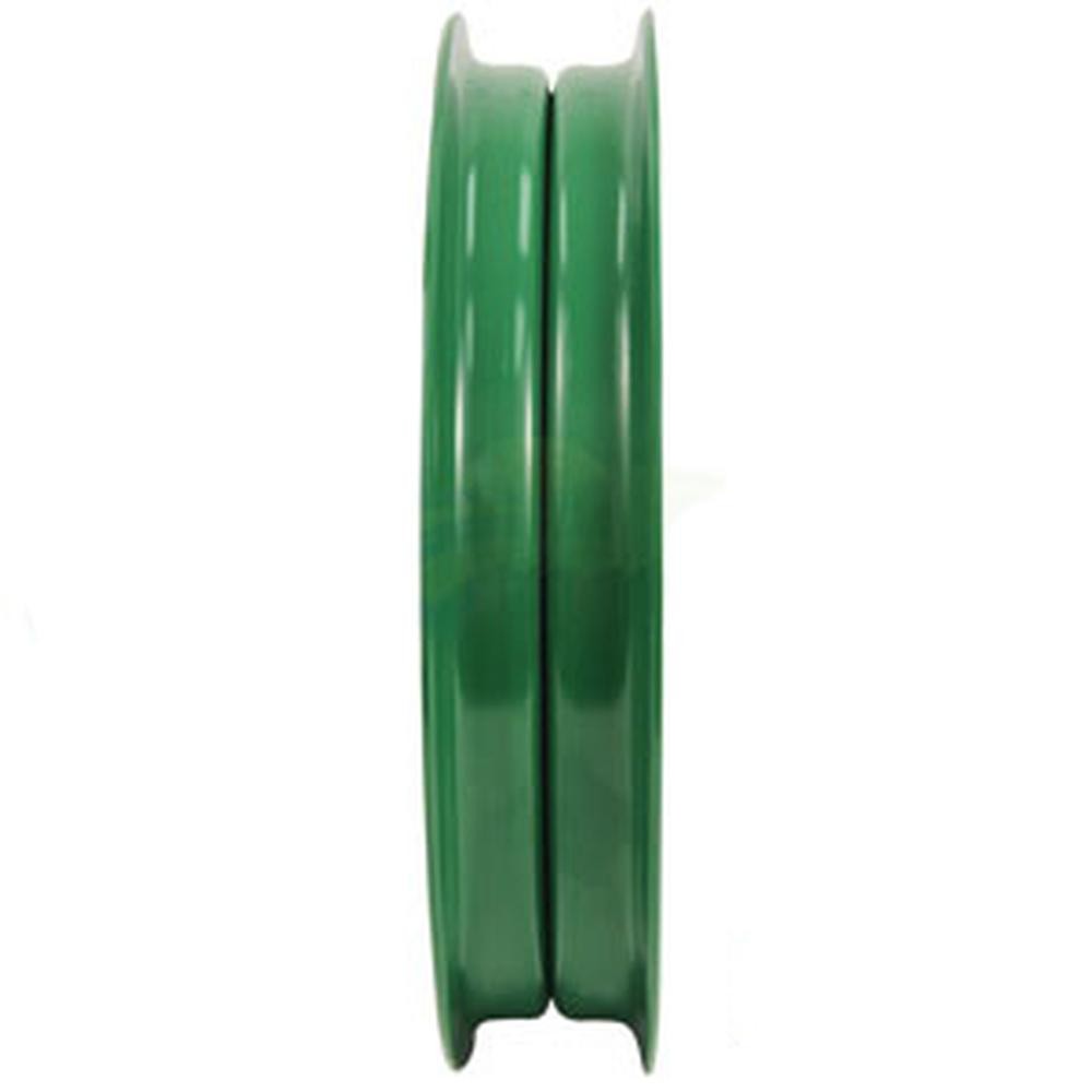 Green Flat Idler Pulley Fits John Deere Models AH94450
