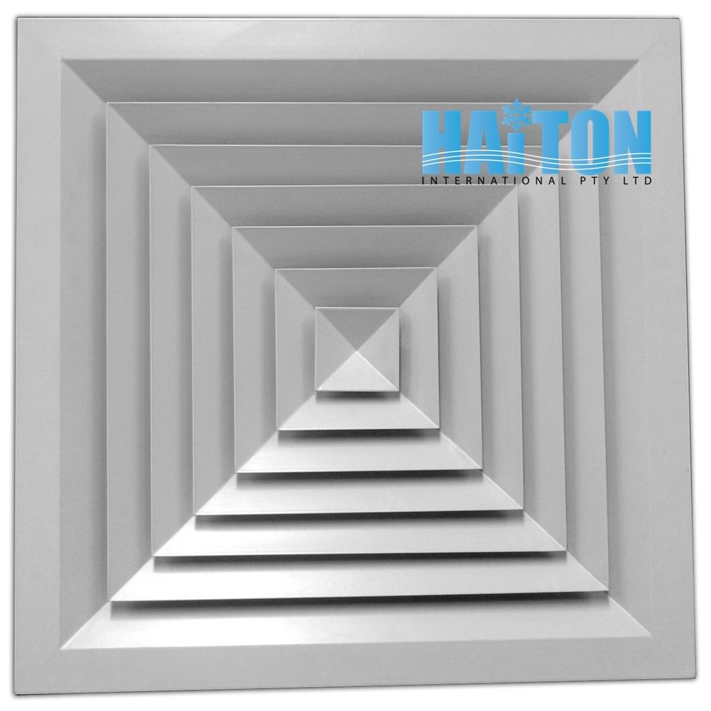 DUCT SQUARE 4 WAY LAY-IN CELILING AIR DIFFUSER WITH ADAPTER Mode:LD4 225x225mm