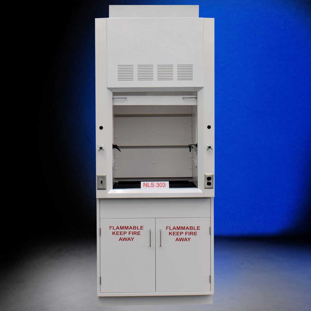Fisher American Chemical 3' Fume Hood Exhaust w/ Flammable Storage / E1-371