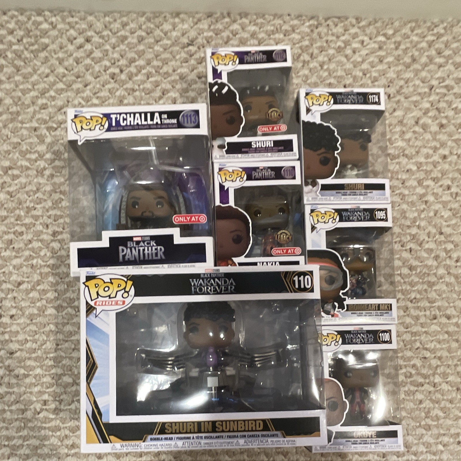 Funko Pop! Marvel Black Panther Wakanda Forever Target Exclusive Boxed Lot