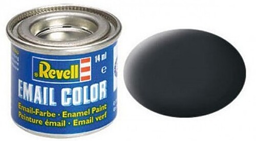 Revell-Germany 14ml. Enamel Anthracite Grey Mat Tinlets - Hobby and Model