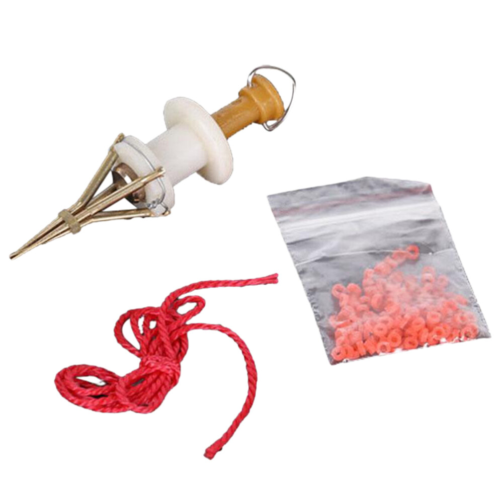 1 Set Red Worm Bait Worm Clip Granules Bloodworm Clips Fishing Tackle Tools