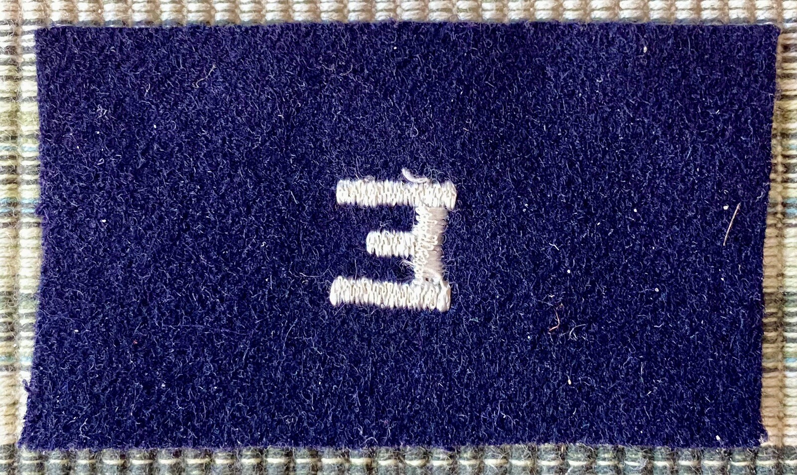 WWII Navy Award E for Excellence Distinguishing Mark USN E for Efficiency patch