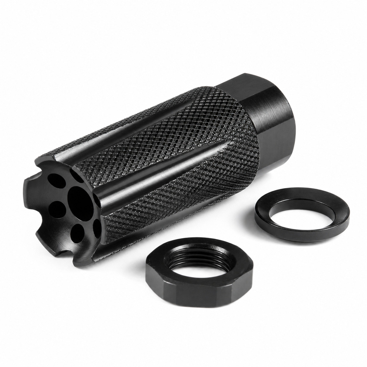 Linear Compensator 1/2x28 Pitch Thread for .223 556 22LR + Washer & JAM NUT