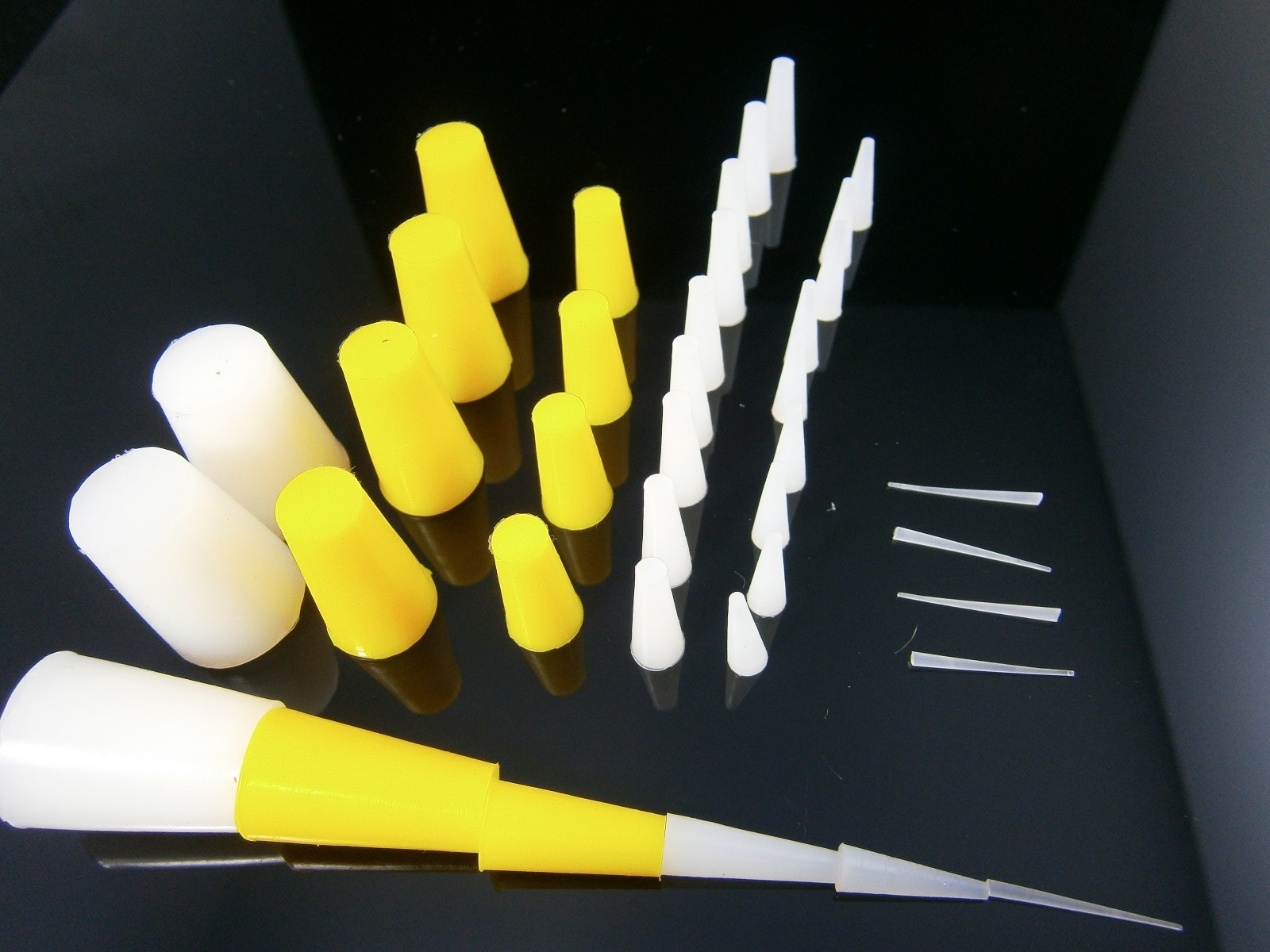 POWDER COAT COMBO 38 Pc. SILICONE TAPERED PLUGS PLUS 60 Pc. SPRING STEEL HOOKS