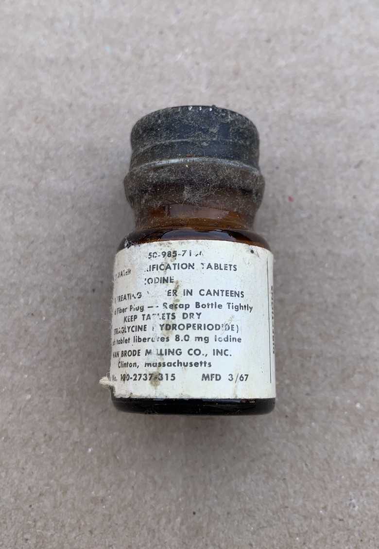 Vietnam Era US Military Canteen Water Purification Tablets