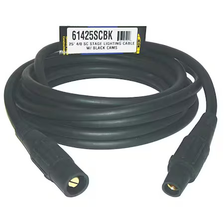 Southwire 61425Scbk Cam Lock Extension Cord, 400A, Cl40fbk, 4/0