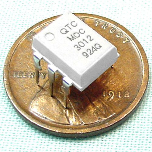 (5) Sensitive MOC3012 Opto-Coupler/Isolator, TRIAC Driver, UL Listed, USA SELLER