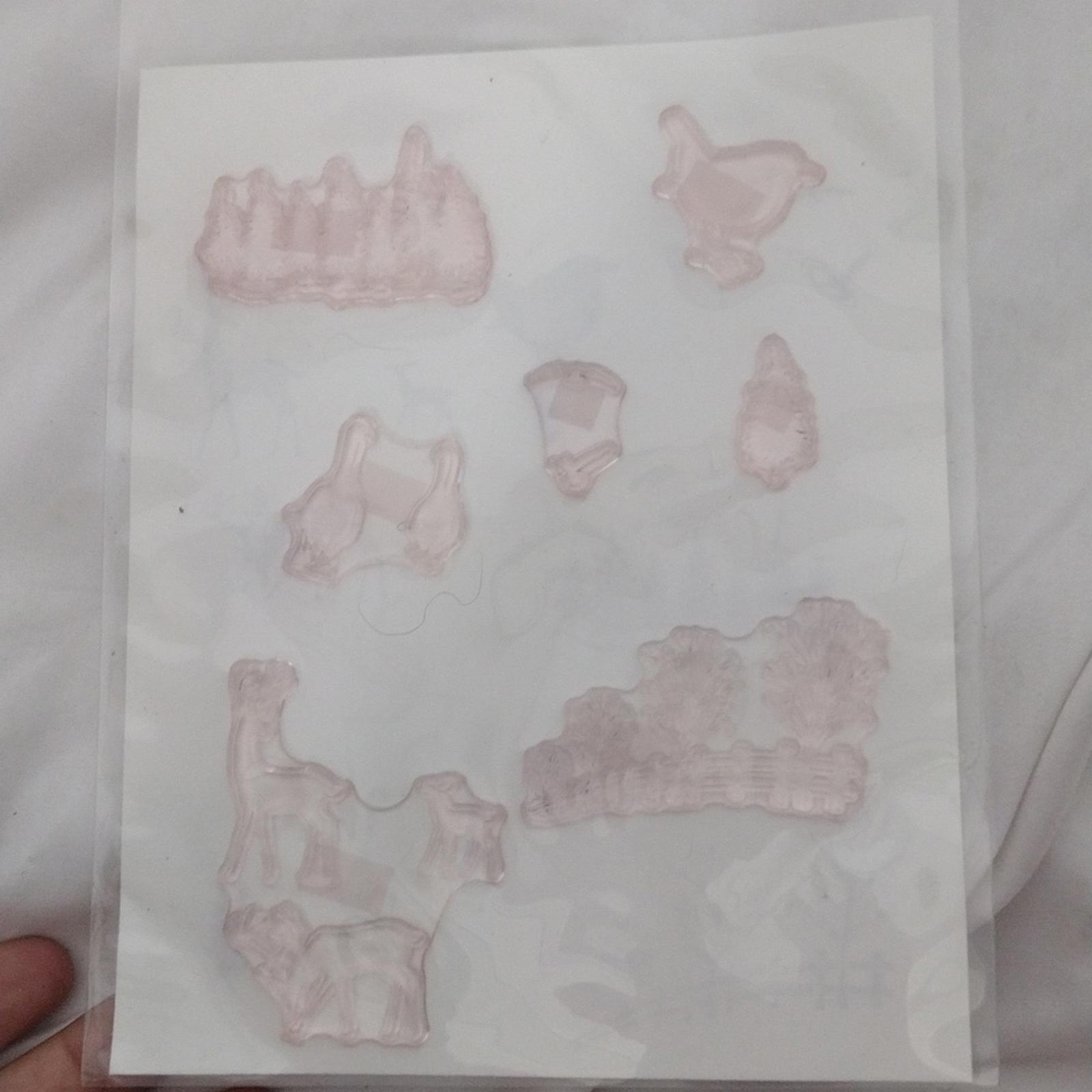 Bundle Of 6 Animal And Misc Clear Stamp Sets
