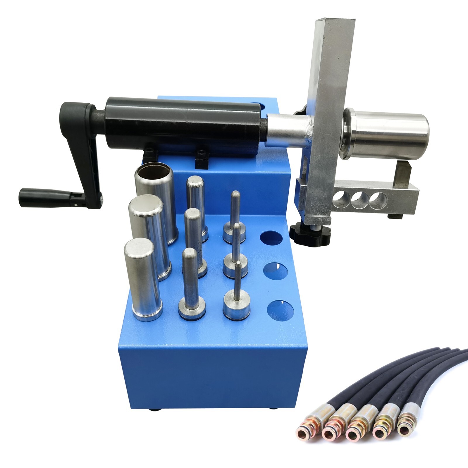 1/4-2" Hydraulic Rubber Hose Manual Peeling Machine with 10 Sets of Dies