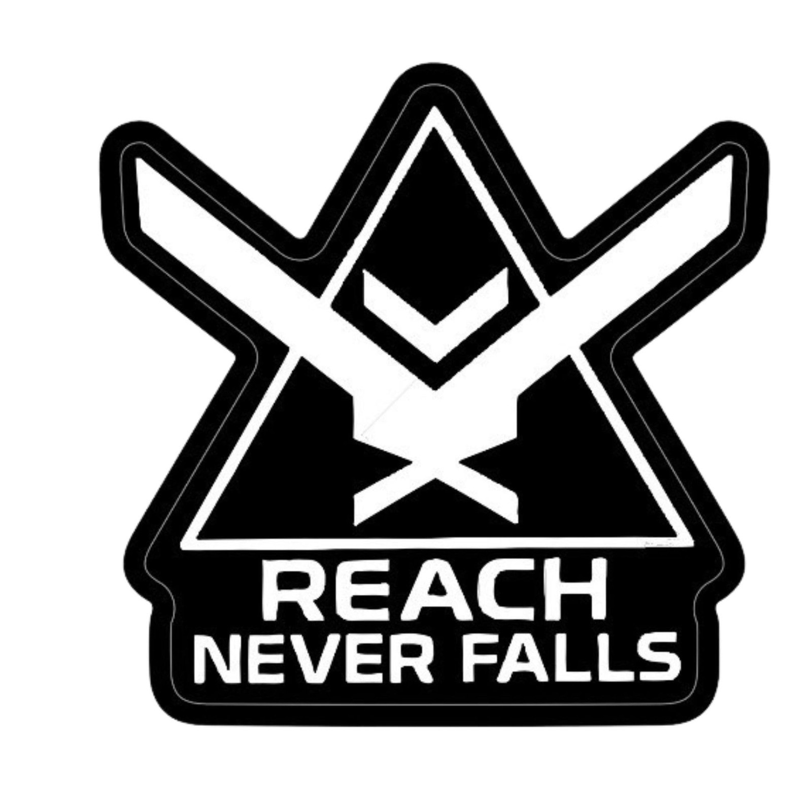 Reach Never Falls 3.5 Inch Hook Fastener and Loop Woven Patch RE1