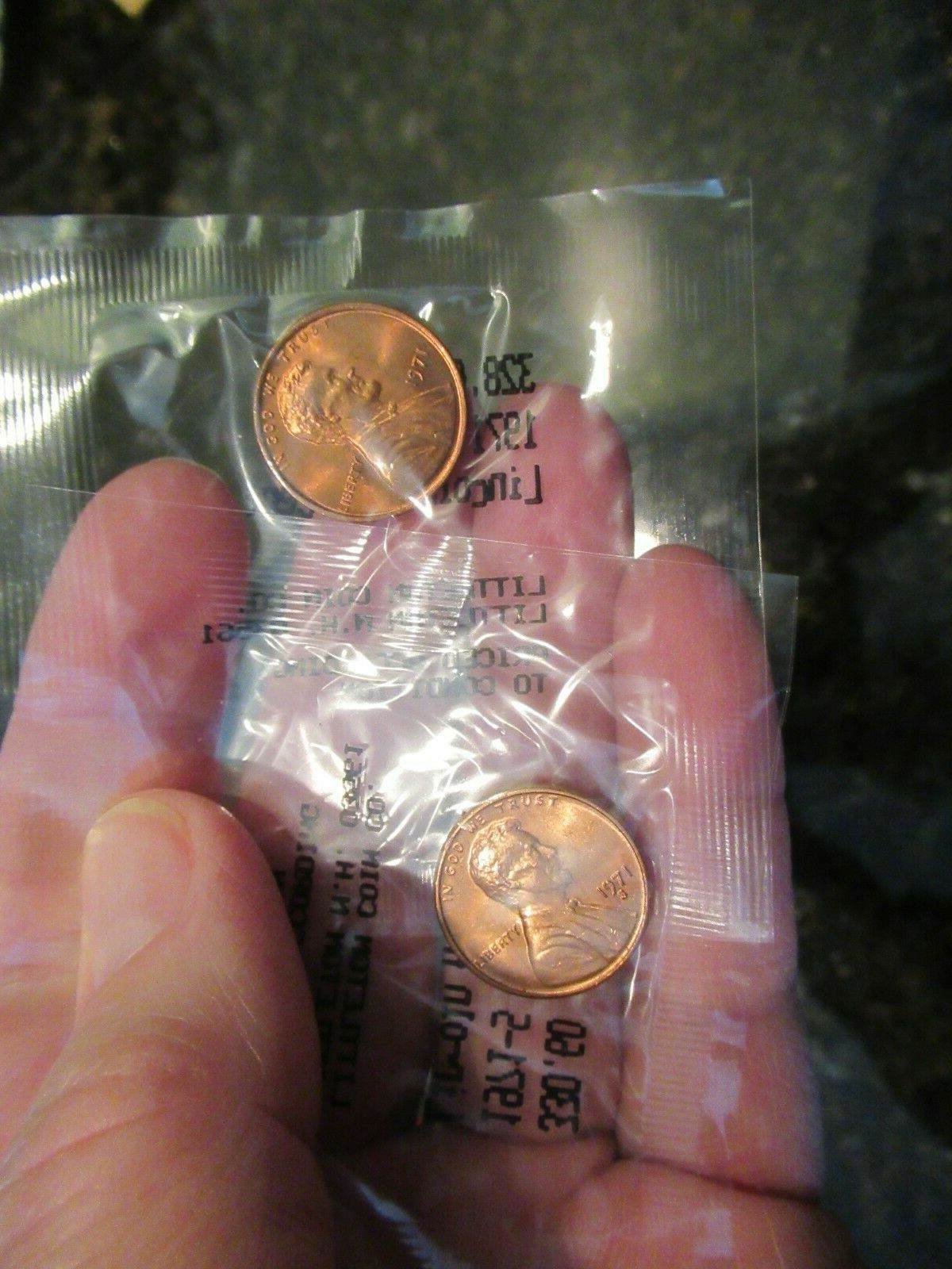 1971-P & S Lincoln Penny Cents BU Uncirculated SEALED IN CELLO