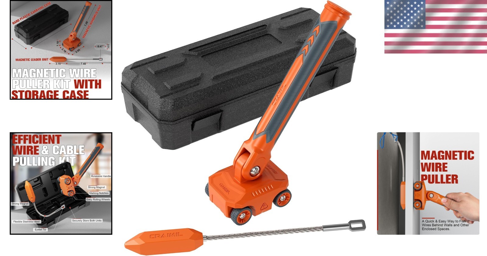 Magnetic Wire Puller for Easy Cable Fishing
