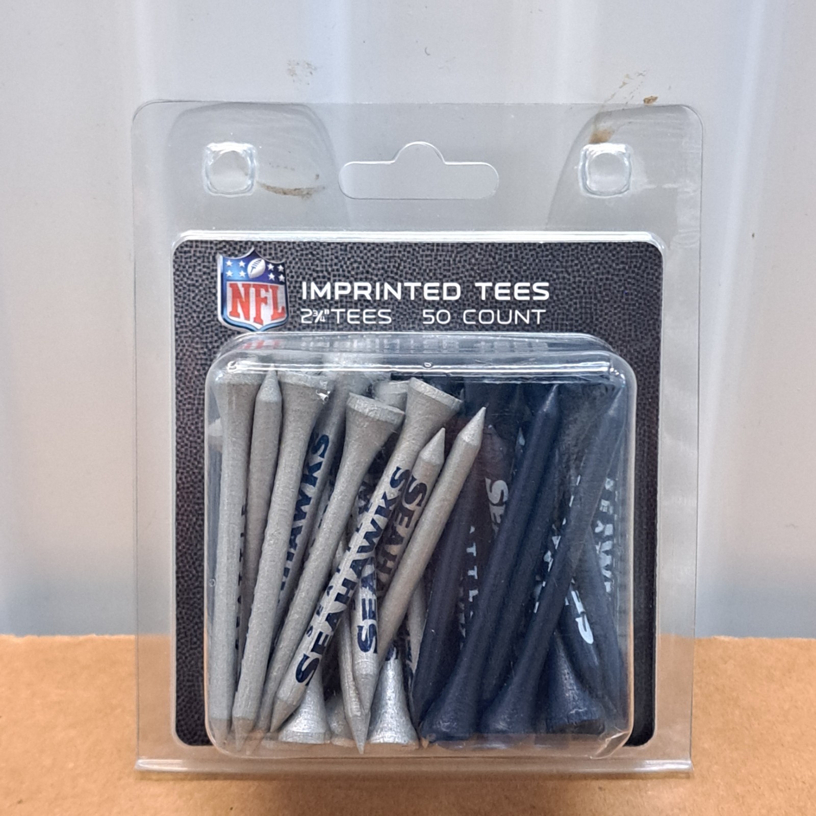 Team Golf x NFL Seattle Seahawks Imprinted 2 3/4" Gray & Blue Golf Tees  50 Pack
