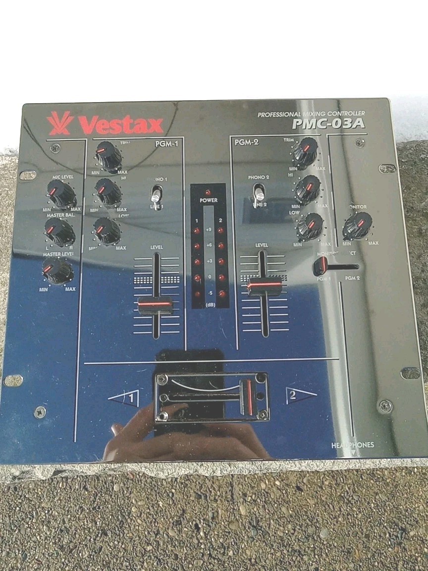 Vestax PMC-03A Professional Mixing Controller DJ Mixer Silver 2ch