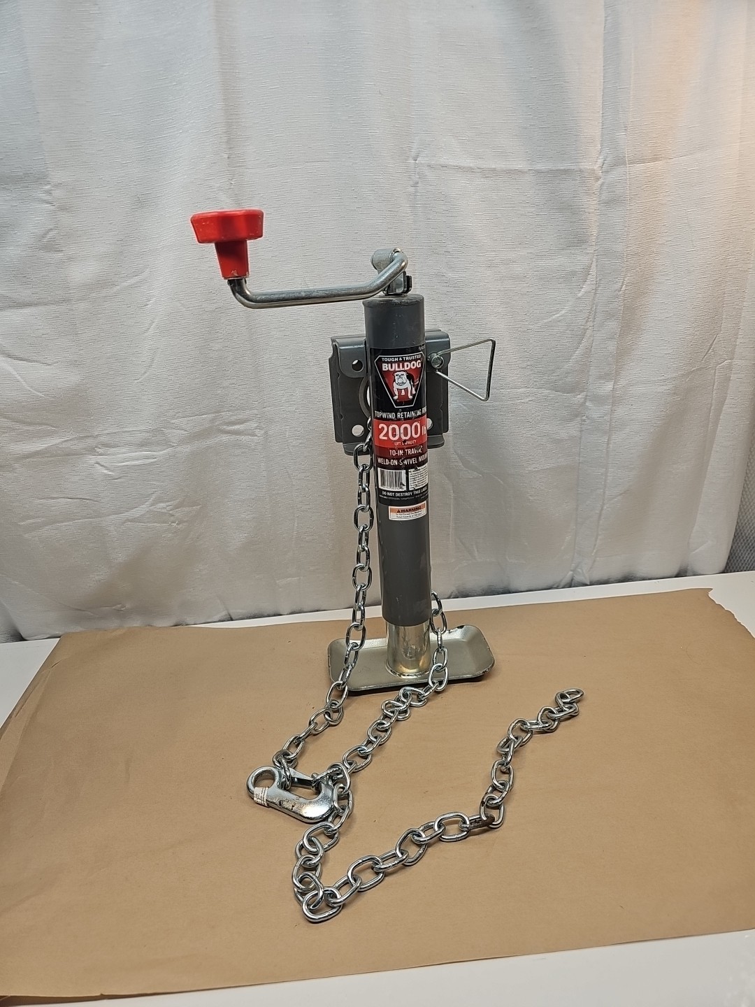 BULLDOG 2,000 Lbs Trailer Tongue Jack Top wind Snap Ring #151421