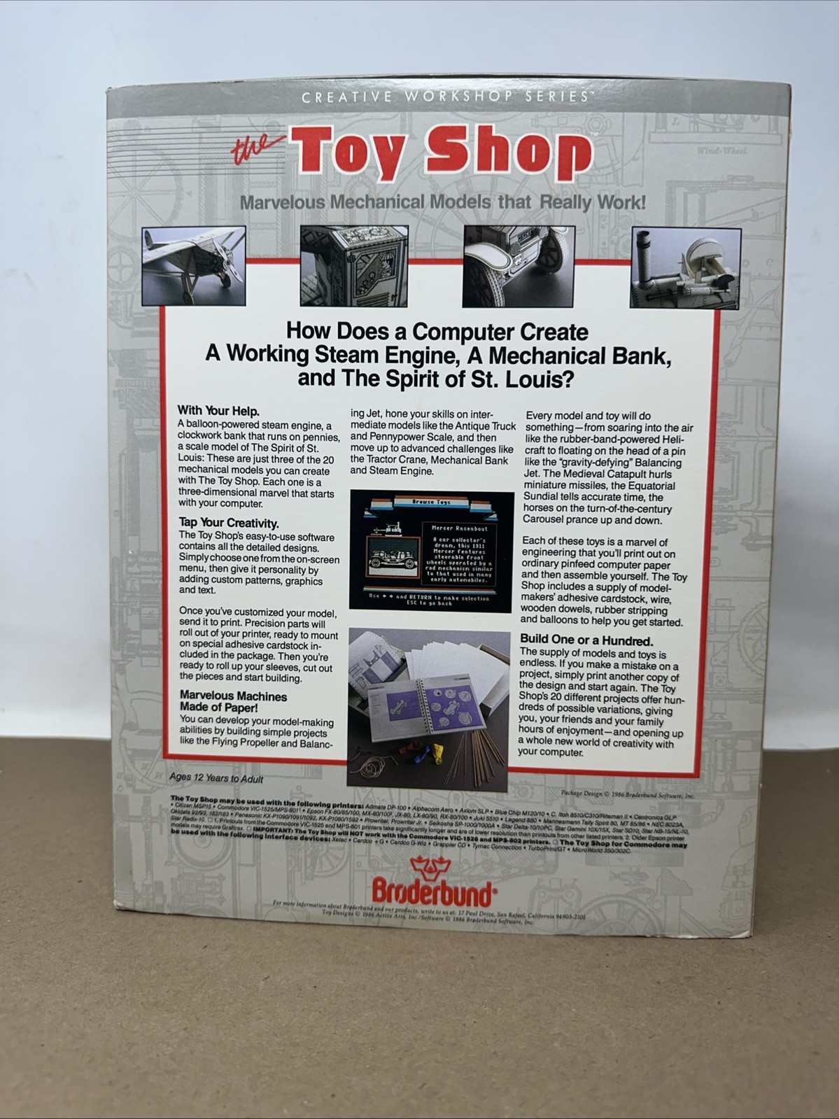 The Toy Shop Broderbund Software For Commodore 64 128 Complete Vtg 1986