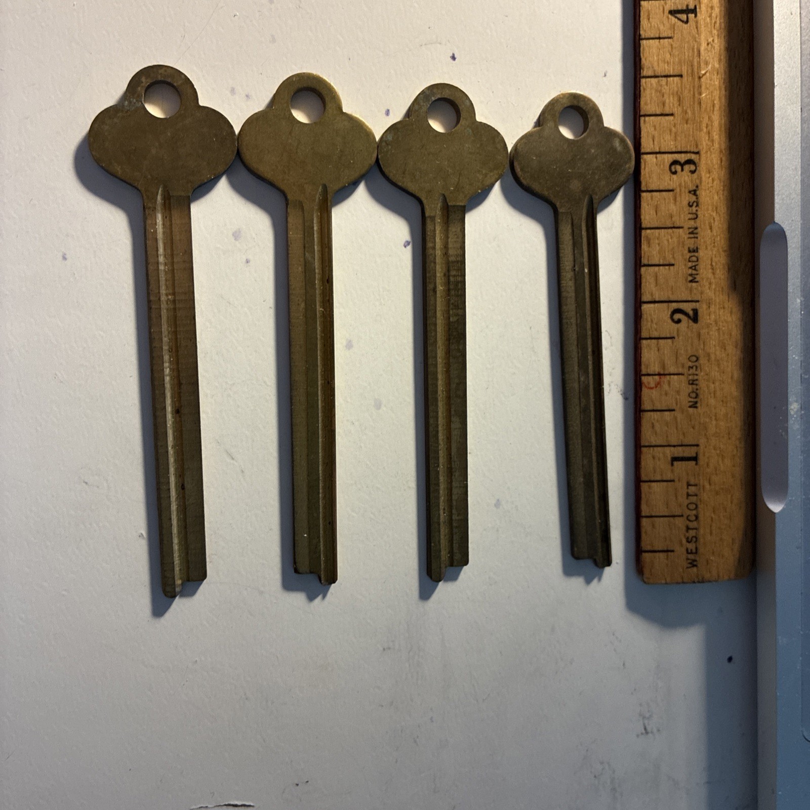 4 National Safe Deposit Key Blanks # 1064LL