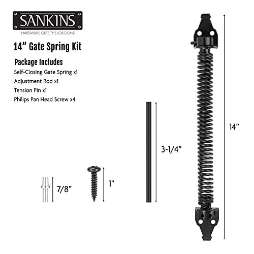 11.5 or 14 Gate Spring Self Closing Heavy Duty Outdoor Door Spring Automatic