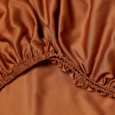 Queen 320 Thread Count Cool TENCEL Lyocell Sheet Set Caramel - Threshold