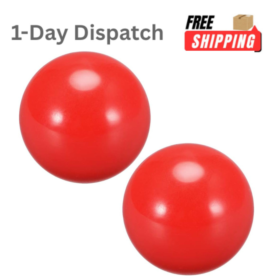 uxcell 2PCS Arcade Joystick Ball Top Handle 35mm M6 Red Replacement