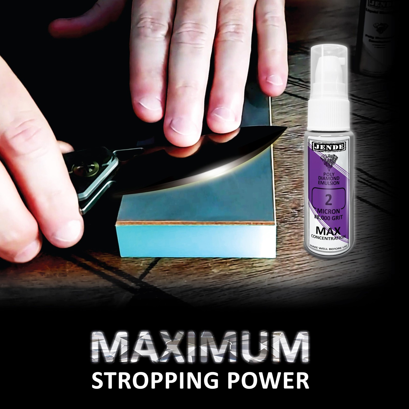 2 Micron Max Poly Diamond Stropping Emulsion 20ml Premium Stropping Emulsion