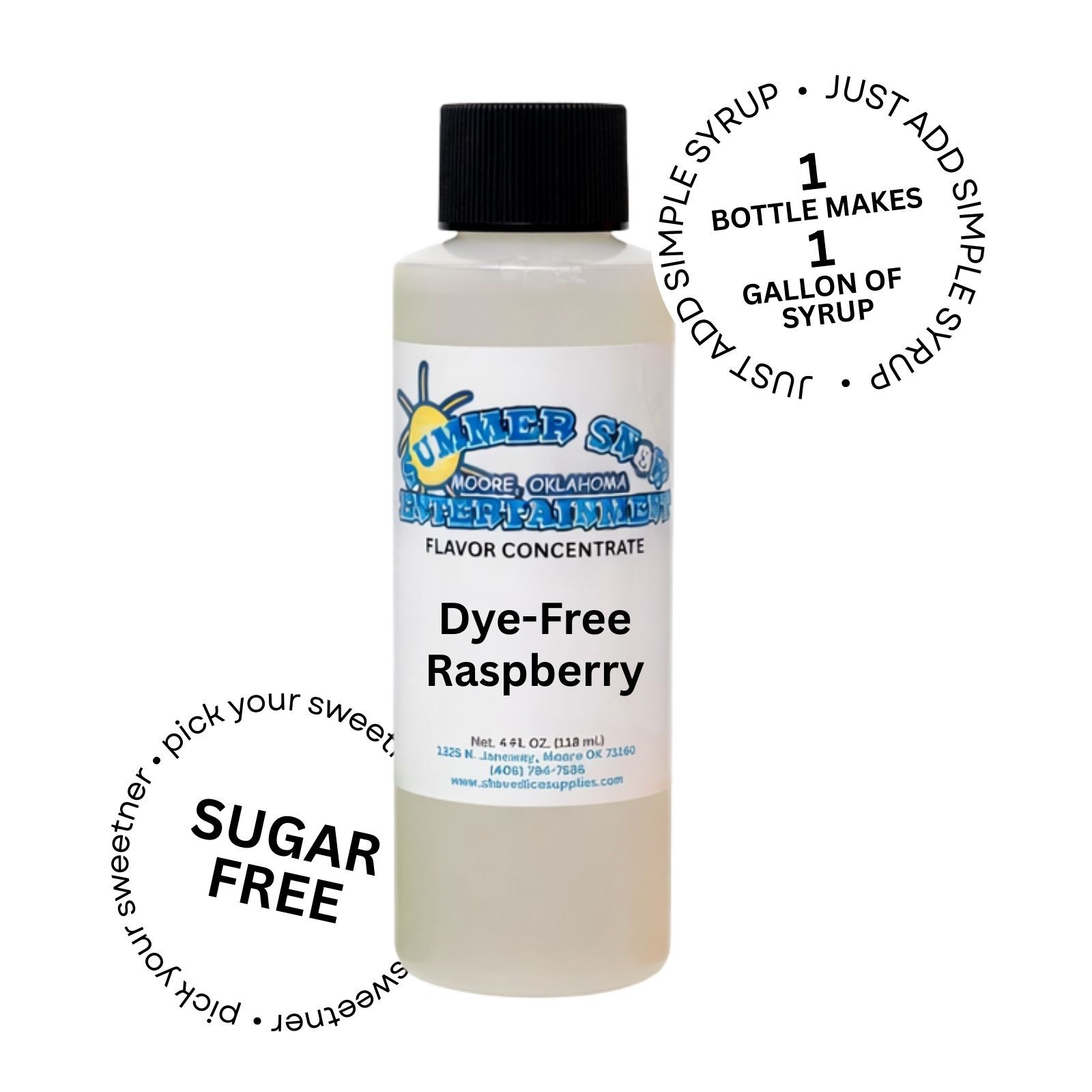CLEAR RASPBERRY SYRUP MIX Snow CONE/SHAVED ICE Flavor GALLON CONCENTRATE #1