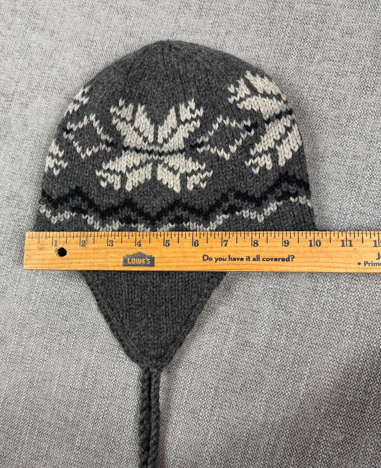 Dakine Winter Wool blend W/ear Flaps Fleece Lined One Size