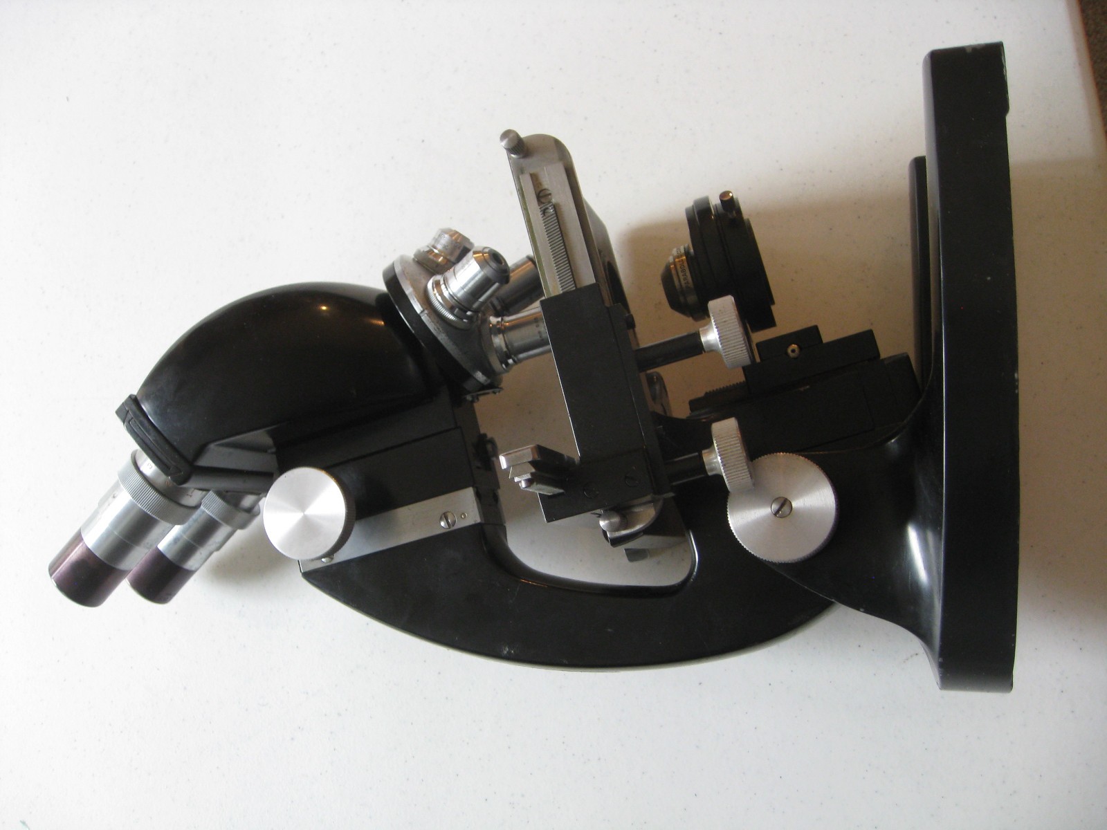 Vintage Bausch & Lomb Stereo Binocular Microscope 4 OBJECTIVES & ILLUMINATOR