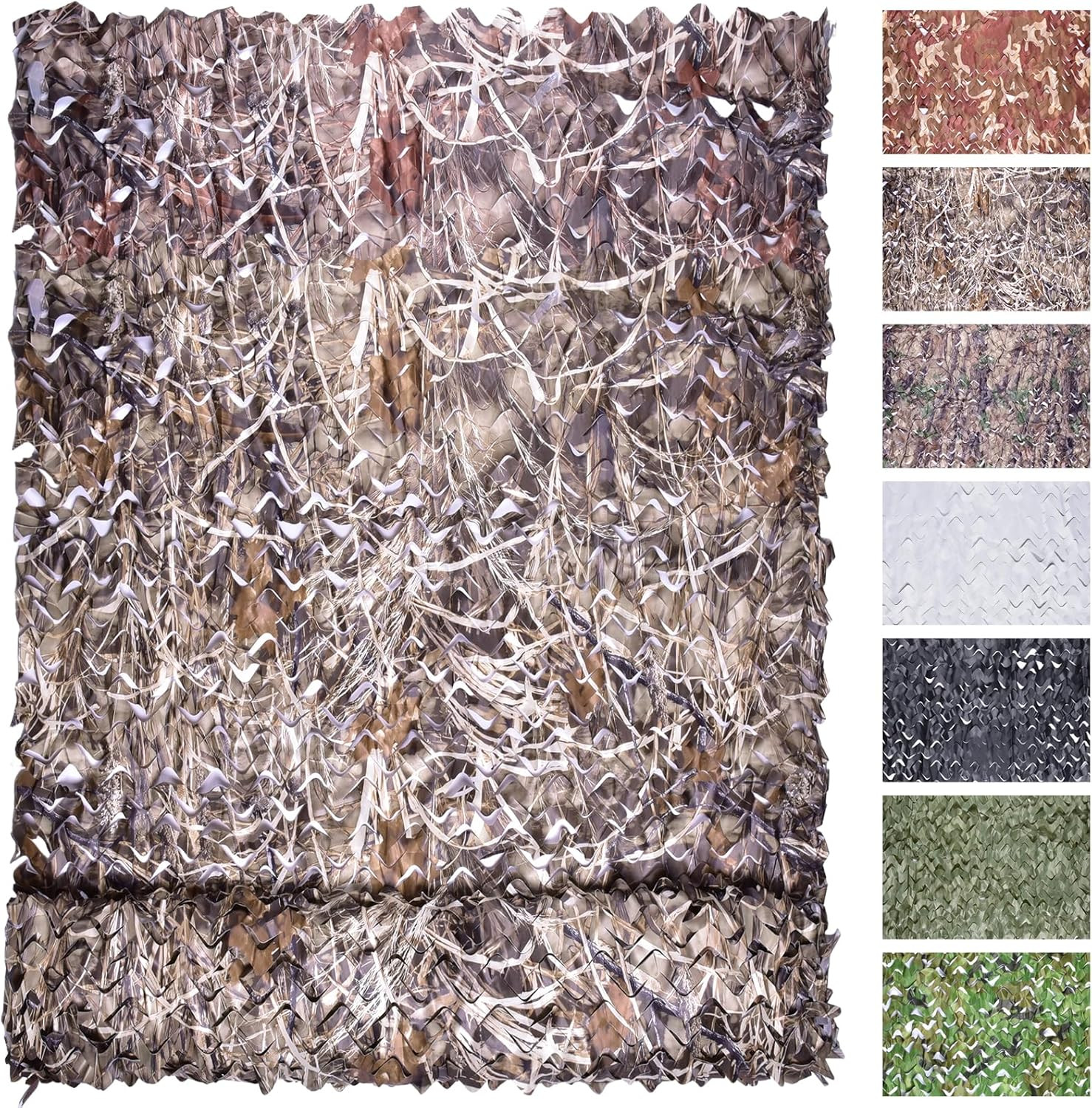 Camo Netting Camouflage Netting, Bulk Roll Mesh Nets Camo Tarp for Hunting Blind