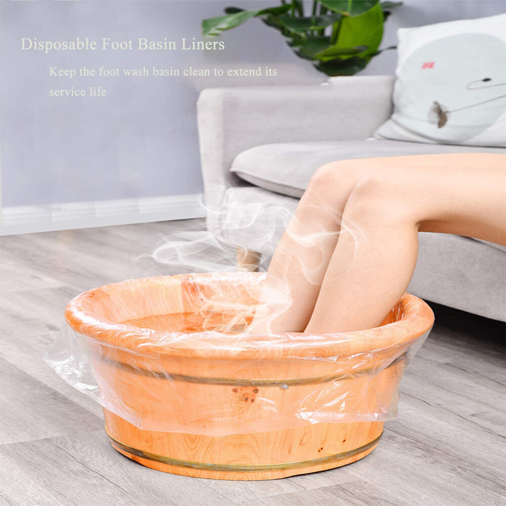 100Pcs Disposable 28"x28" Large Tub Liners for Ionic Detox Foot Bath Tub Basin